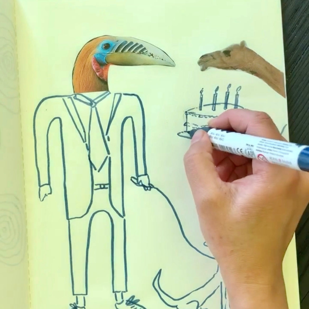 Creative Play Prompt: Storytelling through Collage + Drawing