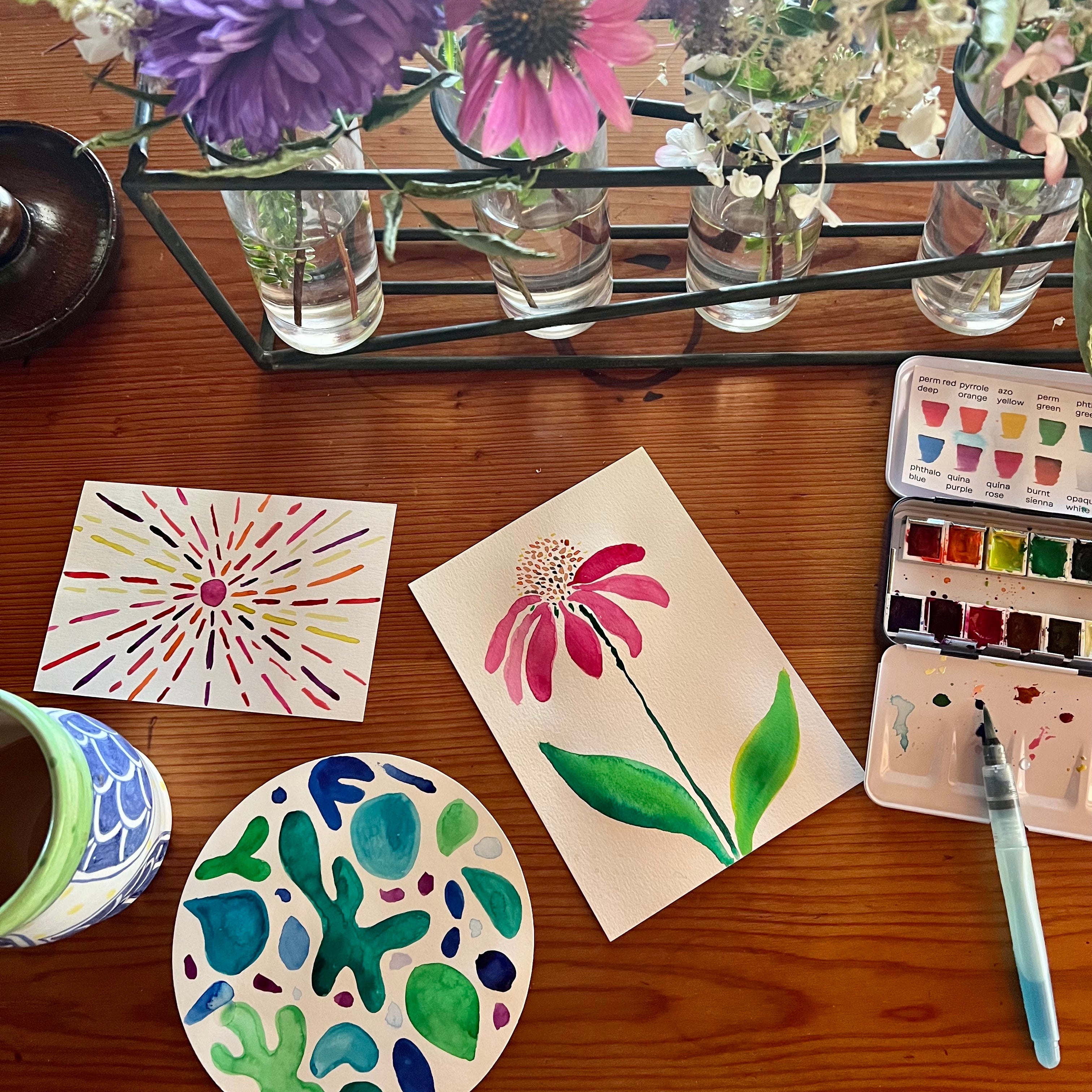 Three ways to Wake up + Watercolor
