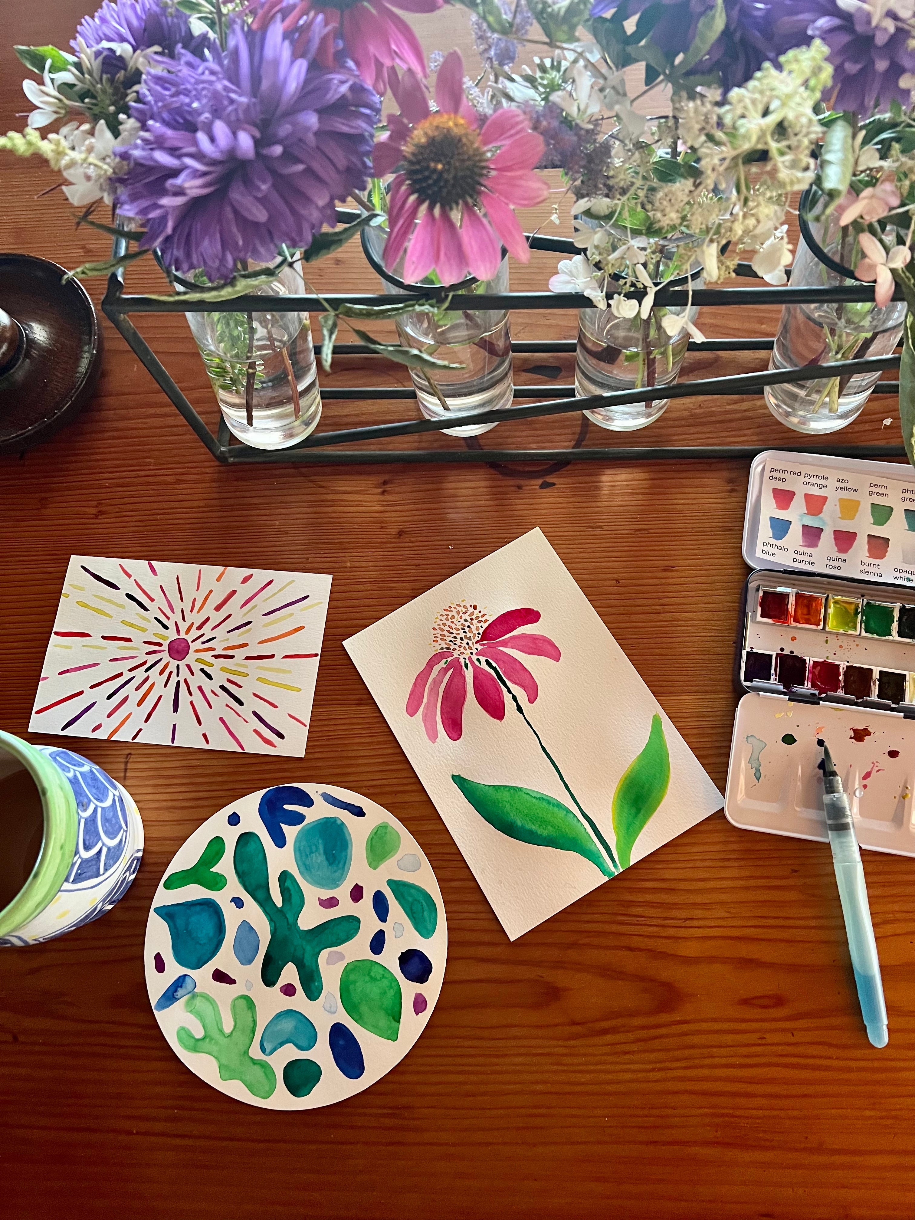 Three ways to Wake up + Watercolor