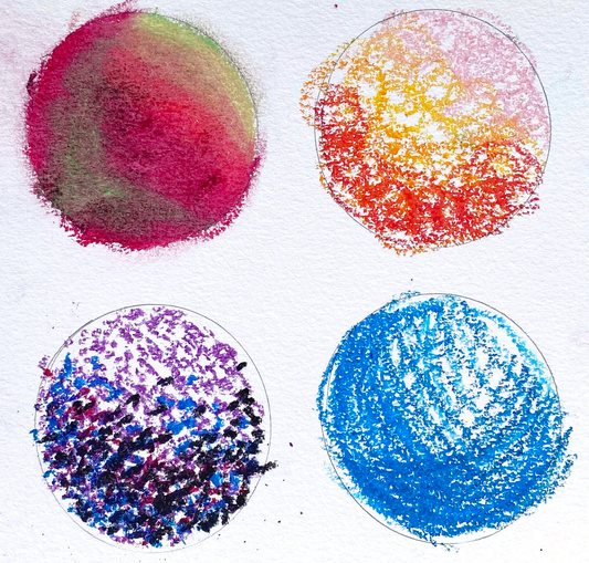 HOW TO: CREATE TEXTURE WITH OIL PASTELS