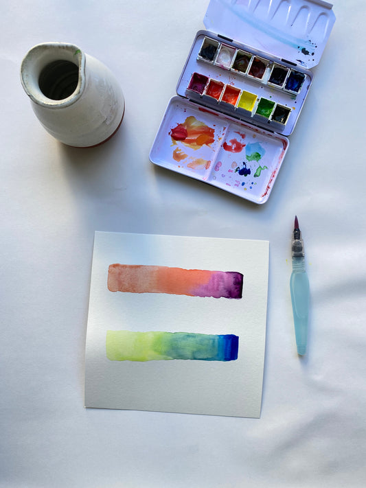 How to: Create shades and gradients with watercolors