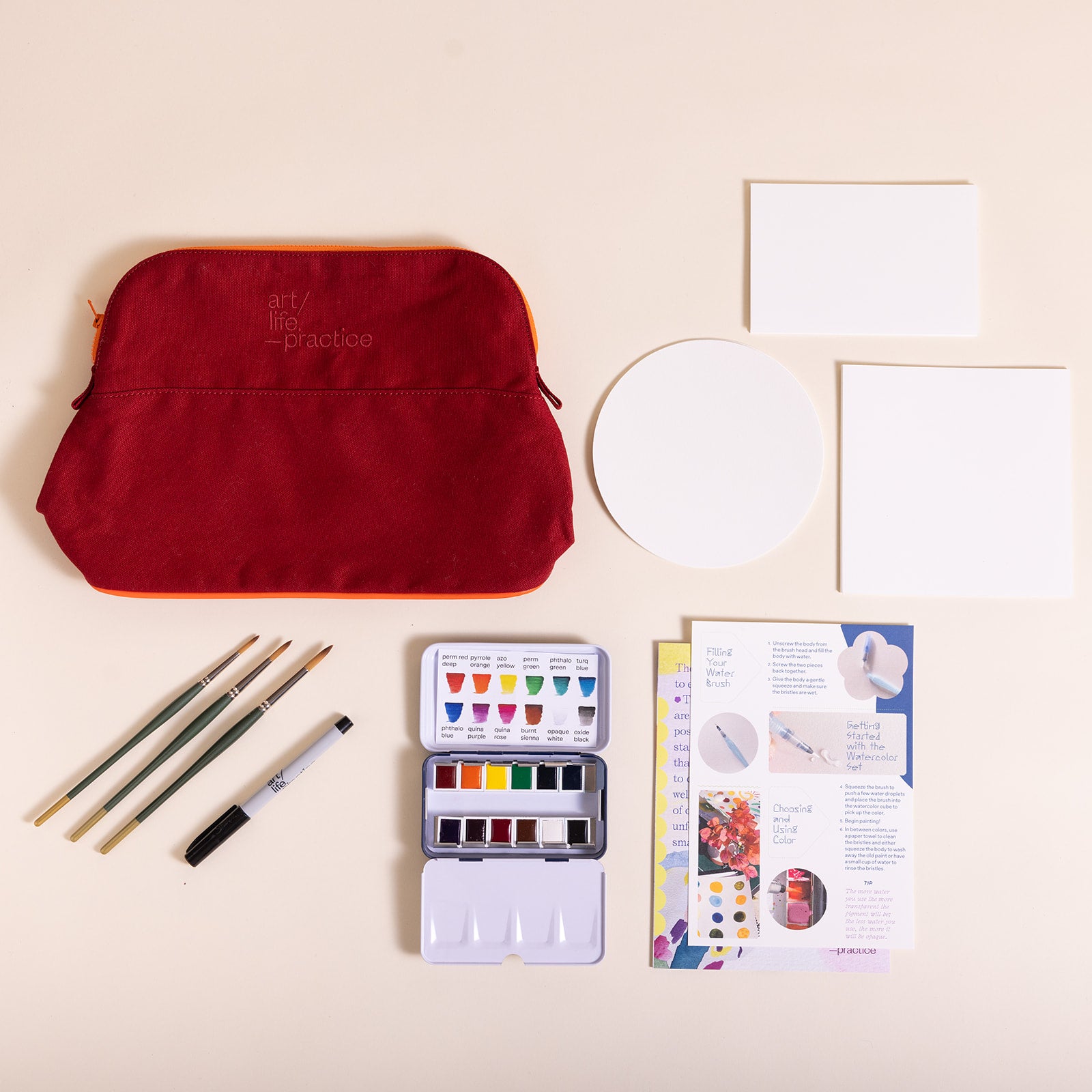 Folk Art Watercolor Paint Kit, Art Set